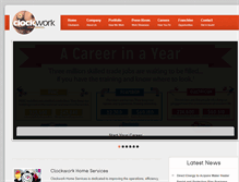 Tablet Screenshot of clockworkhomeservices.com